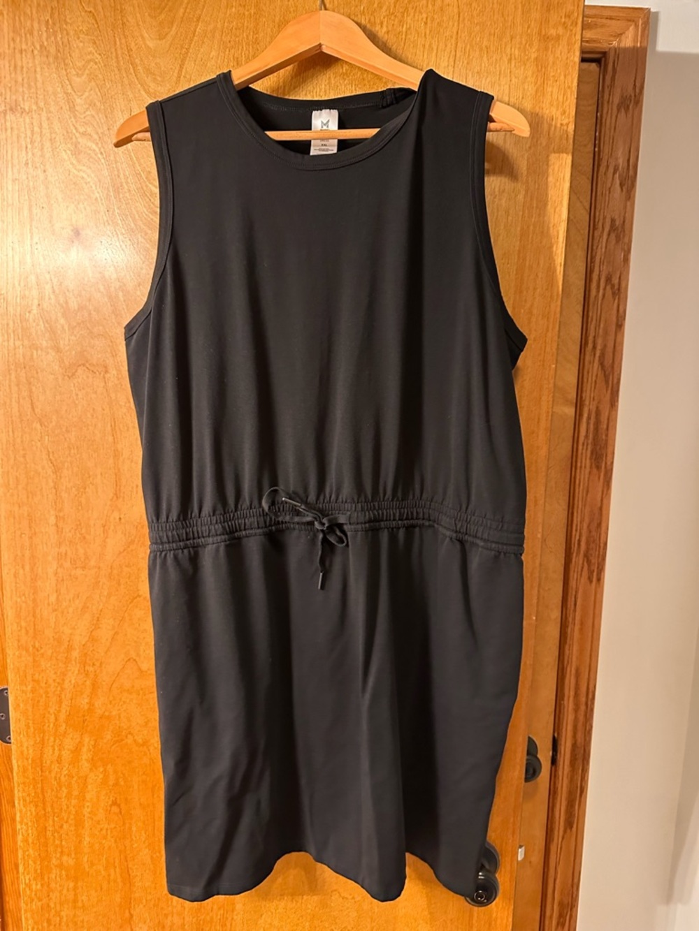 Member’s Mark Sleeveless Black Drawstring Waist Dress